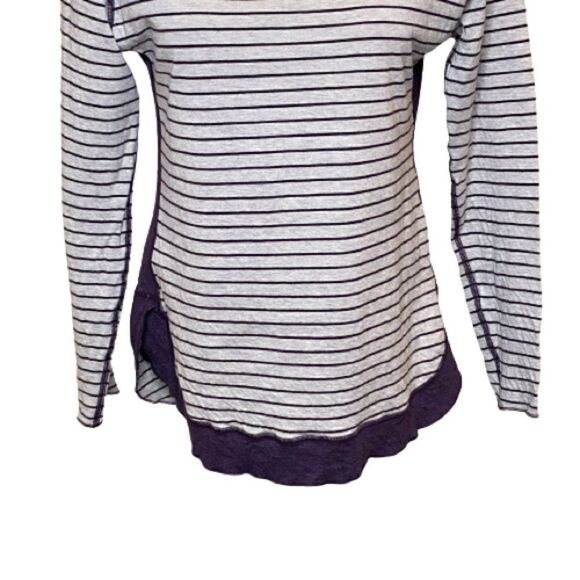 Columbia winter adventure purple and gray striped long sleeve top size M - Picture 6 of 16